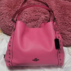 Coach Edie 31 with Floral Applique